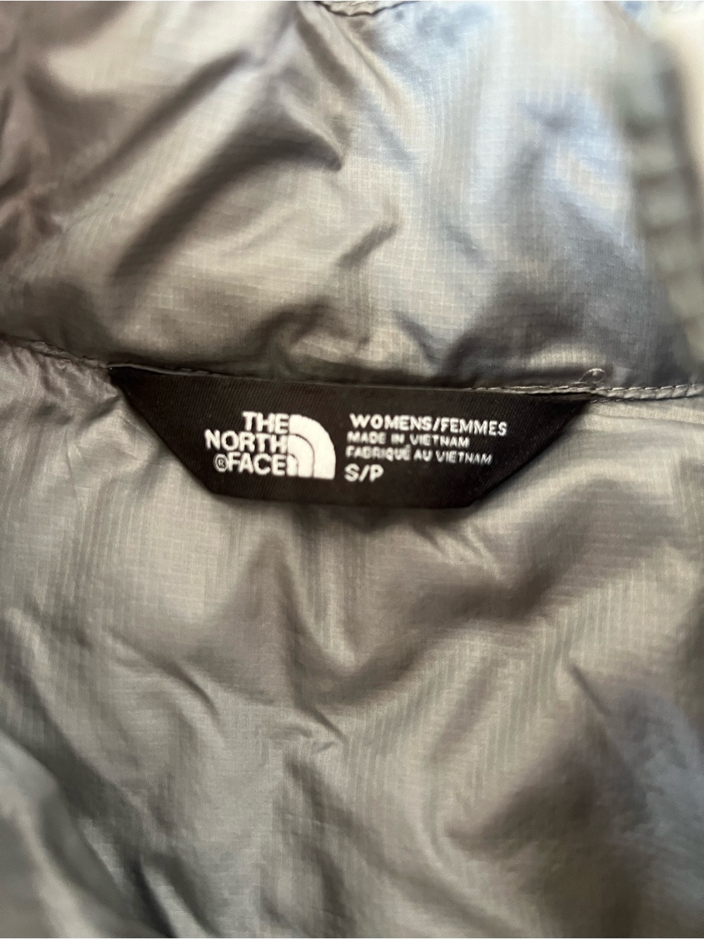 The North Face Thermoball Trekker Jacket Small Gray Lightweight Puffer Coat - Picture 7 of 8